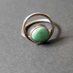 Sterling Silver and Turquoise Stone Ring Size 9
